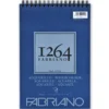 Fabriano akvarellblokk F-1264 A4 (210×297 mm), 30 ark, vekt 300 gram.