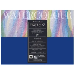 Fabriano Watercolour akvarellblokk GF 24×32 cm, 20 ark, 300 g/m²