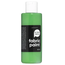 Fabric Paint 85 ml – grønn dekkende tekstilfarge for mørke tekstiler