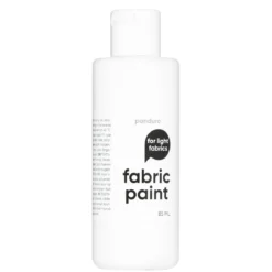 Fabric Paint 85 ml – hvit tekstilfarge for lyse tekstiler