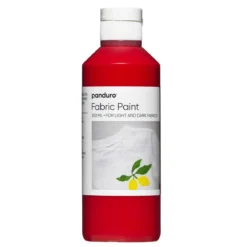 Fabric paint 250 ml – rød tekstilfarge for både lyse og mørke tekstiler