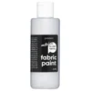 Fabric Paint 85 ml – sølv metallic, dekkende tekstilfarge for mørke tekstiler