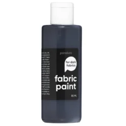 Fabric Paint 85 ml – svart dekkende tekstilfarge for mørke tekstiler