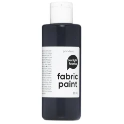 Fabric Paint 85 ml – svart tekstilfarge for lyse tekstiler