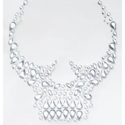 Face Jewels Bling Skull – ansiktssmykke for utkledning og Halloween!