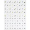 Face Jewels Raindrops – 90 dråpeformede og runde ansiktssmykker