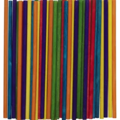 50 fargede rundstaver – lengde 15 cm, diameter 5 mm