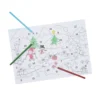 Fargelegg en fin adventskalender med juleinspirert motiv – 42×29,7 cm