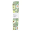 Ferdigklippet stoffstykke 100×70 cm – store blomster på blågrønn bunn