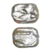 Ferskvannsperler dyrkede, 2 stk. ca. 15×20 mm store, 1 mm hulldiameter