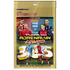 FIFA 365 Adrenalyn XL 2025 Starter Pack med samleperm, veiledning og 22 kort!