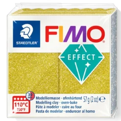 Fimo effect glitter modelleire 57 g – gold 112