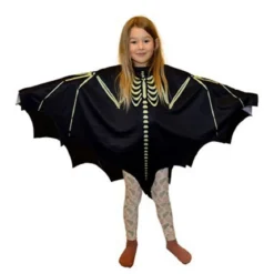 Flaggermus – poncho for utkledning til Halloween og karneval, fra 4–7 år