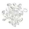 Flate akrylperler som ser ut som ferskvannsperler 10x8 mm 30 stk.