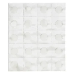 100 flyttbare transparente limprikker / glue dots med diameter 1,4 cm