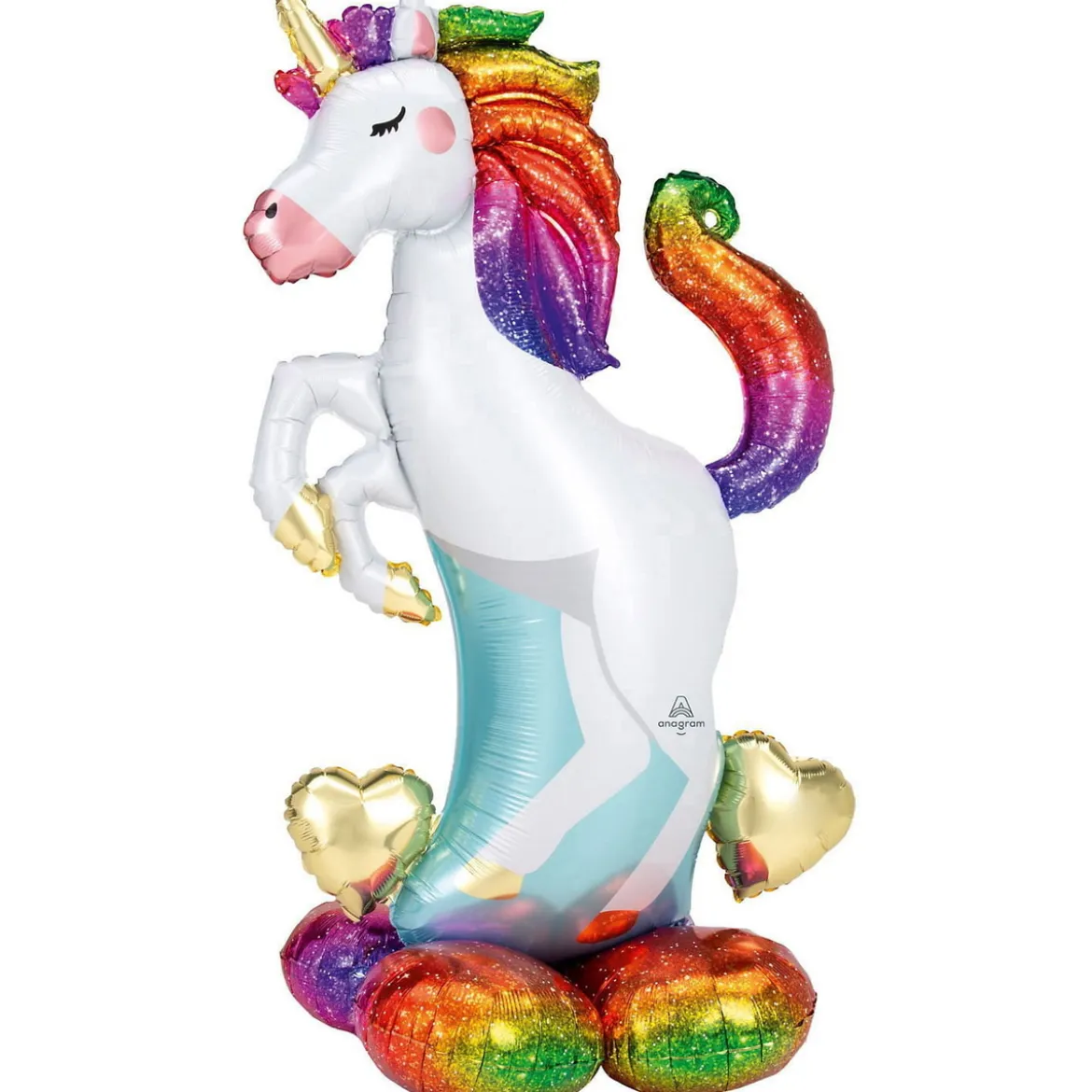 Folieballong AirLoonz Unicorn – 139 cm høy fantastisk enhjørning!