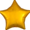 Folieballong Ø45 cm – gullfarget stjerne