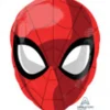Folieballong 43 cm høy Spidermans ansikt
