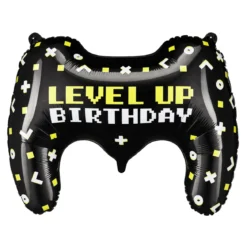 Folieballong level up håndkontroll, 60×45 cm – perfekt for gameren!