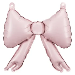Folieballong 5-pakning rosa sløyfer 25,5×25 cm