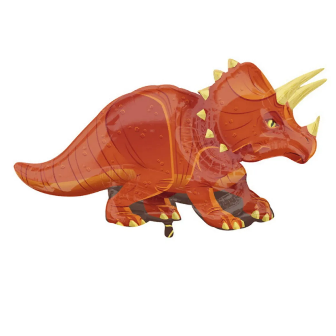 Folieballong 106x60 cm – Triceratops, en imponerende dinosaur