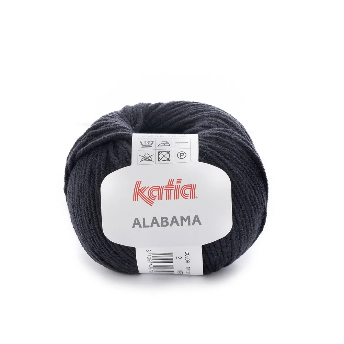 Garn Alabama 50 g svart
