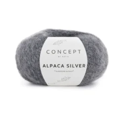 Garn Alpaca silver 25 g m.grå