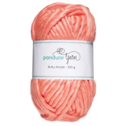 Garn Bulky Acrylic 100 g aprikos – et tykt garn som gir resultater raskt