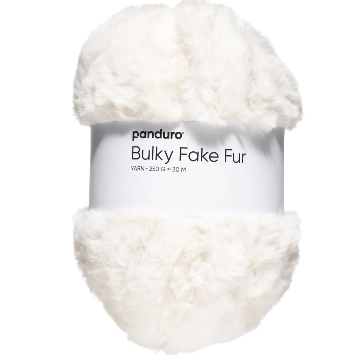 Garn Bulky Faux Fur 250 g creme