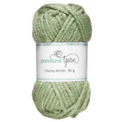 Garn Chunky Acrylic 50 g lysegrønn