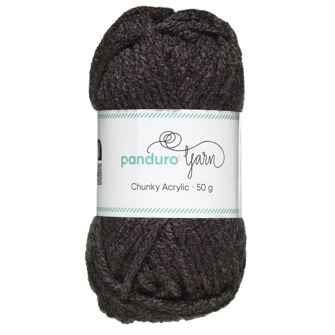 Garn Chunky Acrylic 50 g mørkegrå