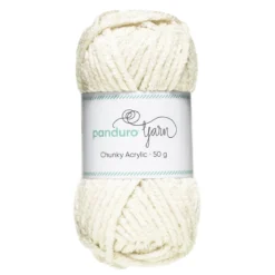 Garn Chunky Acrylic 50 g offwhite