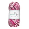 Garn Chunky Acrylic 50 g pink to wine red multi