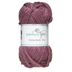 Garn Chunky Acrylic 50 g varmlilla