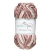 Garn Chunky Acrylic 50 g white to brown multi