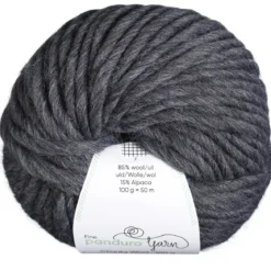 Garn Chunky Wool 100g antrasitt