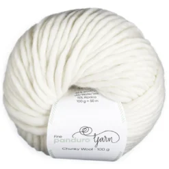 Garn Chunky Wool 100g creme