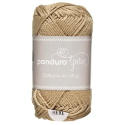 Garn Cotton 4/4 50 g beige