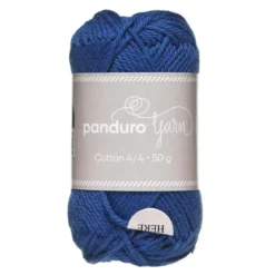 Garn Cotton 4/4 50 g blå