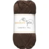 Garn Cotton 8/4 50g Mørkbrunt