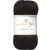 Garn Cotton 8/4 50g Sort