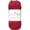 Garn Cotton 8/4 50g Vinrødt