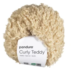 Garn Curly Teddy 50 g beige