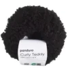 Garn Curly Teddy 50 g svart