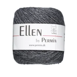 Garn Ellen 50 g mørkegrå