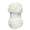 Garn Faux Fur hvit 100 g