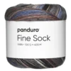 Garn Fine Sock 100 g blå, brune og grå nyanser
