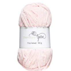 Garn Fine Velvet 50 g lyserosa – fløyelsmykt og himmelsk mykt garn