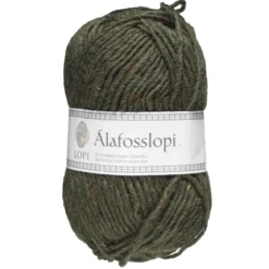 Garn Istex Alafosslopi 100 g mørk grønn – 9966 Cypress green heather