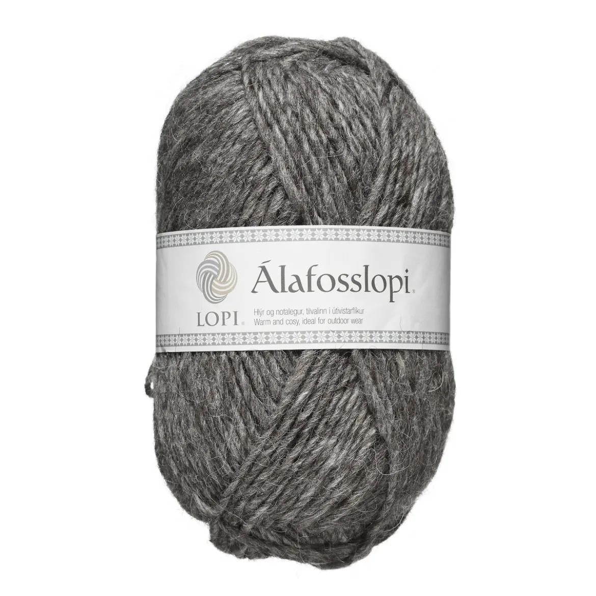 Garn Istex Alafosslopi 100 g musegrå – 0057 Grey heather